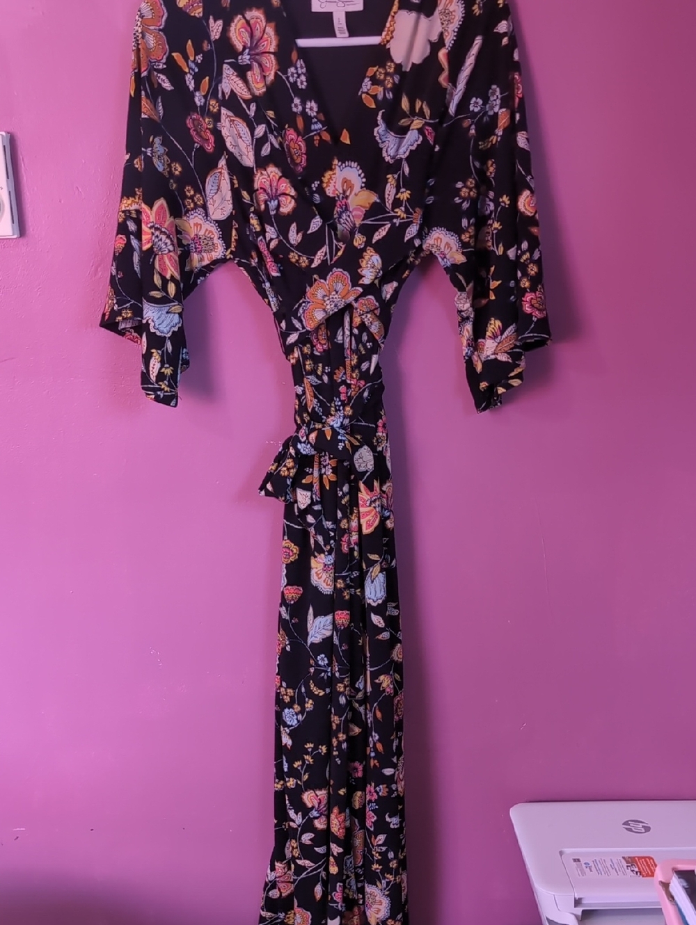 Jessica Simpson Maternity Long Floral Dress size S